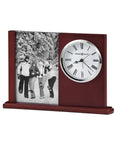 Howard Miller Portrait Caddy II Table Alarm Clock - Rosewood Finish - 4x6 Frame - 645-780_37c8b4d1-1731-48b3-837a-d3040e96e43a