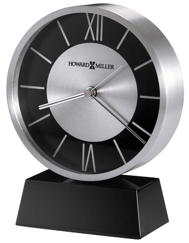 Howard Miller Davis Tabletop Clock - Silver-Tone & Black - Art Deco - 645-787_4ddc7b98-758b-4cb4-b865-f9d2045708cc