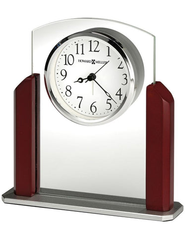 Howard Miller Winfield Tabletop Alarm Clock - Satin Rosewood Hall Finish - Glass - 645-791_568a8ab4-08af-4ffd-b9c3-ea61ae1a2e94