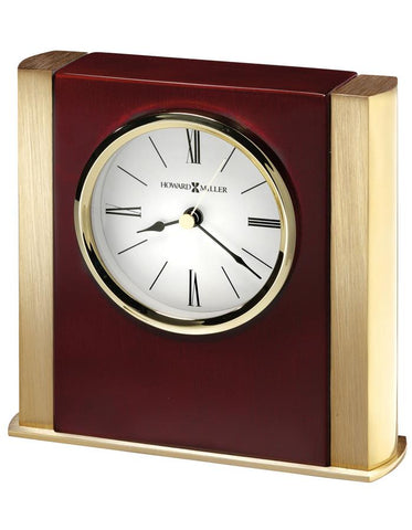 Howard Miller Ambrose Tabletop Clock - Brass-Tone - Rosewood Hall - White Dial - 645-797_5c455e92-6604-41b7-b529-e626184e7758