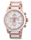 Reactor Ladies Oxide Chronograph - Rose Gold-Tone w/ White Ceramic - Bracelet - 67105_8cf8476e-ae9a-4a01-9a9d-638c4f1f057e