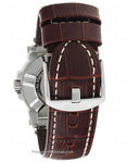 Reactor Mens Atom - Tusk Colored Dial - Stainless Case - Brown Leather Strap - 68306B