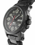 Reactor Atom Never Dark Mens Watch - Black Dial and Strap - Black Nitride Case - 68891A