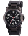 Reactor Atom Never Dark Mens Watch - Black Dial and Strap - Black Nitride Case - 68891