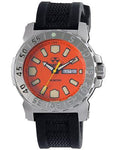 Reactor Mens Meltdown 2 - Orange Dial - Steel Case - Gryphon Rubber Strap - 76808