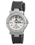 Ladies Rubber Strap Critical Mass by Reactor - Silver/White  Dial - Day/Date - 77802