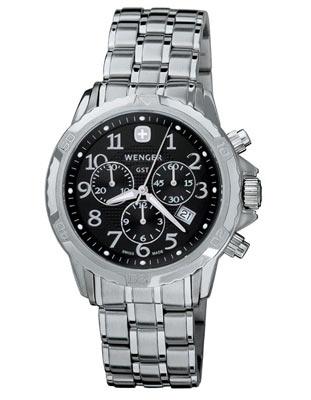 Wenger Mens GST Chronograph - Black Dial - Stainless Steel Bracelet - 78256_f07b6114-99bb-43e6-87de-ab71b96d4b6a