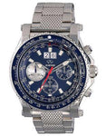 Reactor Mens Valkyrie Flight Chronograph - Blue Dial - Steel Case and Bracelet - 81003