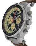 Reactor Mens Valkyrie Flight Chronograph - Black & Tusk Dial - Leather Strap - 81361A