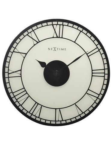 NeXtime Big Ben Frosted Glass Wall Clock - 16 Inches - 8146_1d1d9100-e13e-48ed-8bd5-400dfc493409