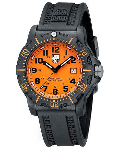 Luminox Mens Black Ops Carbon Orange Dial - PC Carbon Reinforced Case - 8809.GG