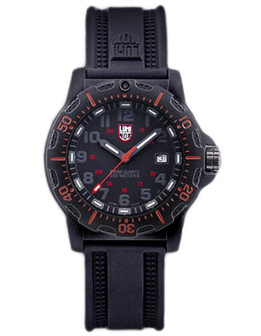 Luminox Mens Black Ops Carbon Watch - Black Dial - Black Rubber Strap - 8815