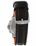 Luminox Mens F-35 Lightning II Chrono - Black and Orange Dial - Leather - Steel - 9388B