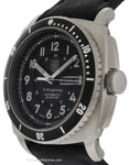 Luminox Mens P-38 Lightning Automatic - Stainless - Black Dial & Strap - Date - 9401A