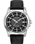 Bulova Mens Langford Precisionist - Stianless Steel - Black Dial - Leather Strap - 96B158_d8de77ed-56ec-4d88-874a-7cc0840afb14