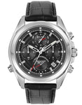 Bulova Mens Precisionist Watch - Stainless Steel - Strap - Black Dial - 100m - 96B259