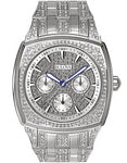 Crystal Mens Dress Watch by Bulova - Cushion Style Case - Day/Date Subdials - 96C002