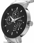 Bulova Men's Essential Day/Date Watch - Stainless Steel - Black Dial & Bezel - 96C105A