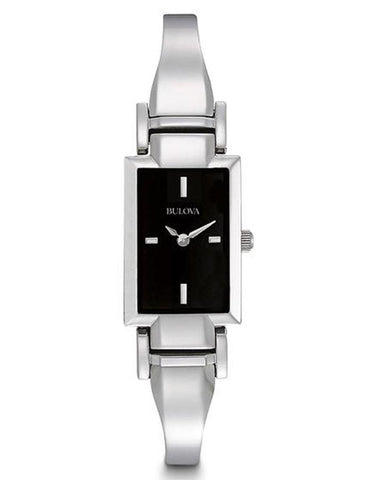 Bulova Ladies Bangle-Style Dress Watch - Black Dial - Stainless Steel - 96L138_3c036513-ce94-401e-9be4-032102c6e8ae