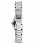 Bulova Crystal Ladies Dress Watch - Black Dial - Stainless Steel Case & Bracelet - 96L170B