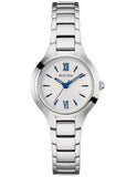 Bulova Womens Classic Watch - Silver / White Dial - Stainless Steel Bracelet - 96L215