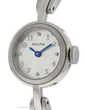 Bulova Womens Classic Bangle Watch - Stainless Steel - Silver Dial - Blue Hands - 96L222A_672d3dc0-efe7-4d96-b6f0-22b22a7beb73