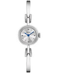 Bulova Womens Classic Bangle Watch - Stainless Steel - Silver Dial - Blue Hands - 96L222