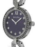 Bulova Womens Crystal Bangle Style Watch - Stainless - Black Mother of Pearl - 96L224A_77d8cdab-a49c-4e67-a90f-2a7030c9939e