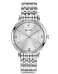 Bulova Womens Classic Diamond Watch - Silver-White Dial - Bracelet - 30M - 96P183_1d3c27f7-a657-4740-bc80-a670dbe639a4