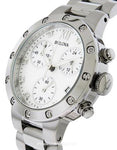 Bulova Ladies Diamond Chronograph - Mother of Pearl Dial - Steel Case & Bracelet - 96R202A