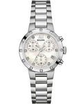 Bulova Ladies Diamond Chronograph - Mother of Pearl Dial - Steel Case & Bracelet - 96R202