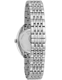 Bulova Womens Diamond Watch - Stainless - Bracelet - Silver-Tone Dial - 96R212B