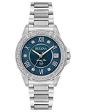 Bulova Womens Diamond Marine Star Watch - Blue Dial - Bracelet - - 96R215