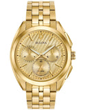 Bulova Mens Curv Chronograph - Champagne Dial - Gold-Tone Case & Bracelet - 97A125_989360bc-95cb-4e65-95d3-0270edfdfb3e