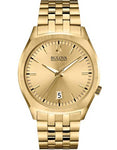 Bulova Accutron II Surveyor Watch - All Gold-Tone w/Black Accents - Date Display - 97B134