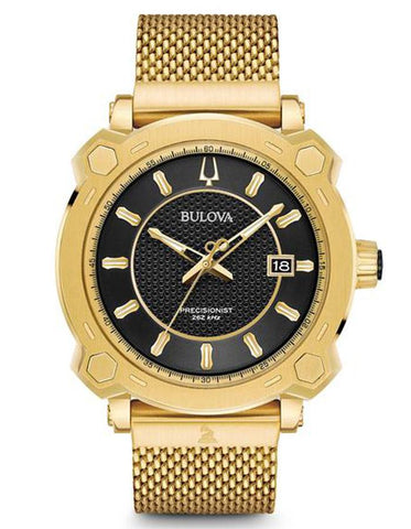 Bulova Mens Special GRAMMY Edition Precisionist Watch - Gold-Tone -Mesh Bracelet - 97B163_b67ce6c4-c76c-4a20-8405-552a79683c91