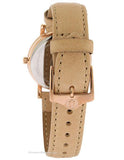 Bulova Ladies Classic - Rose Gold-Tone Case - Gray Dial -Tan Leather Strap - 97L146C