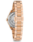 Bulova Womens Diamond Automatic - Rose Gold-Tone - Open Heart Dial - Bracelet - 97P121B_b16b6308-b84c-4ec1-82b3-4ce5bfbb60e0