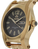 Reactor Mens Curie Watch - Gold-Tone - Bracelet - Smoke Dial - Day/Date - 200m - 98101A