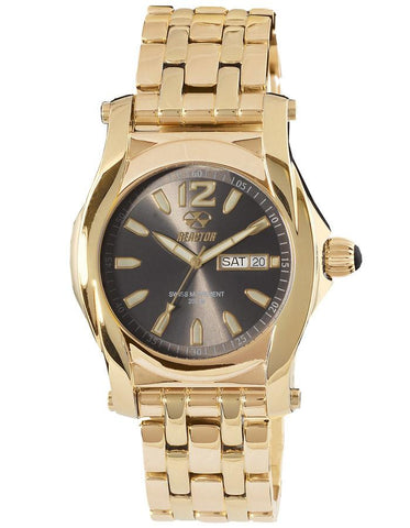 Reactor Mens Curie Watch - Gold-Tone - Bracelet - Smoke Dial - Day/Date - 200m - 98101_d91ee833-35c2-4bcb-8c6e-69383f839391