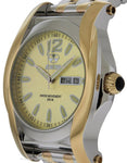 Reactor Mens Curie Watch - TwoTone - Bracelet - Gold-Tone Dial - Day/Date - 200m - 98128A