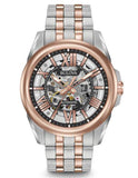 Bulova Mens Automatic - Rose Gold-Tone - Bracelet - Skeleton Dial - 100m - 98A166_3c51b094-d57a-458a-94e2-64e5acfe0843