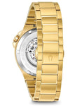 Bulova Mens Automatic Watch - Gold-Tone Case & Bracelet - Open Dial - 100m - 98A178B