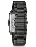 Bulova Mens Automatic Rectangular Watch - Gun-Metal Case & Bracelet - Open Heart - 98A180B_c1e9f6e5-51d6-438a-873b-00307827a8c6