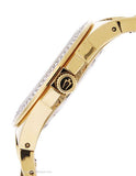 Bulova Mens Swarovski Crystal Gold-Tone Dress Watch - Champagne Dial - 98B174B