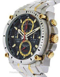 Bulova Mens Chronograph Precisionist - Two-Tone Case/Bracelet - Black Dial - 98B228A