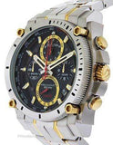 Bulova Mens Chronograph Precisionist - Two-Tone Case/Bracelet - Black Dial - 98B228A