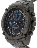 Bulova Mens Chronograph Precisionist - Black Out - Blue Accent  - Date Window - 98B229A