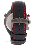 Bulova Mens Accutron II Chrono - Grey Dial w/Red Accents - Black Leather - Date - 98B252C