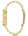 Bulova Swarovski Crystal Mens Watch - Gold-Tone - Bracelet - Pave Dial - 98C126A